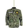 Camouflage army uniform acrylic pendant with yellow star and America text design - 5-Jungle Camo Military Uniform