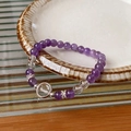 23# Amethyst Bracelet-6mm