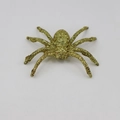 Golden glitter decorative spider model for Halloween party and haunted house props - Gold