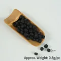 Realistic PVC miniature dried blueberry model, 1cm diameter for dollhouse decor - Dried Blueberries