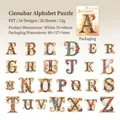 Barok alfabet PET stickers set met 26 vintage letters voor scrapbooking decoratie - Vermiljoen Raadsel