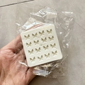 Mini butterfly food grade white silicone mold with sixteen cavities for handmade chocolate - Silicone / 16-Cavity Butterfly - White