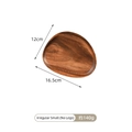 Irregular walnut wood valet tray for keys and jewelry, small footless organizer model - Irregular Small (Footless)