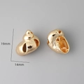 18k gold plated conch shell charm for DIY jewelry measuring 19mm by 14mm size - 2# 18K Gold Plated