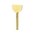 Manual zinc alloy toothpaste squeezer tool in a bright golden finish with rotating handle - Style A / Gold