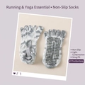 Chaussettes de yoga tie-dye à cinq orteils avec grip antidérapant et sangles croisées - 36-42 / Gris Tie-dye