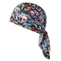 Elastic skull and camouflage print pirate headscarf for outdoor sports and cycling - Adult / Multicolor Camouflage Skull (2#)