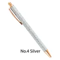 No. 4 Silver car vinyl air release tool pen with rose gold metal accents - Silver No.4