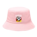 Pink Deutschland 2024 cotton bucket hat with flag and soccer graphic for sun protection - M / 5# 2024 Football Germany - Light Pink