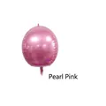 Pearlescent pink 4D round aluminum foil balloon for elegant party decoration - 22 Inch / Pearlescent Pink