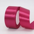 Roll of 4cm rose pink satin ribbon for elegant wedding gift and cake packaging - 4cm x 22m / 28# Dark Rose Red