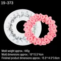 Silicone raspberry fruit ring mold for handmade soaps, candles and cake decoration - Transparent 19-373