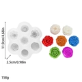 7-Loch Rosenblüten Silikonform für DIY Duftkerzen und handgefertigte Seifenherstellung - Rose