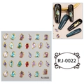 5D Nail Art Gem Stickers Irregular Colorful Crystal Rhinestone DIY Manicure Decals 1pc - Cartoon Sticker (RJ-0022) / 60X60mm