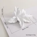 White leaf-shaped jewelry display stand with intricate leaf veins in minimalist resin style - Maple Leaf (White)