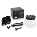Set pulitore elettrico per pennelli trucco nero con ciotola e cavo USB ricaricabile - Gen 1 Type-C Ricaricabile Nero