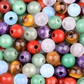 Polierte 18mm Amethyst Natursteinperle mit 5mm Loch für DIY Schmuckherstellung - Zufällige Farbe 1 Stück (18mm Loch 5mm)