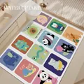 Absorbent bathroom floor mat with colorful cartoon animal patches and non-slip backing - 40*60cm (Normal Diatomite) / Animals A
