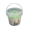 Bulk 5D green laundry detergent pods with yellow scent beads in a large storage tub - 5-Cavity Camellia (4g 120 Pods) Tub