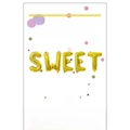 16-inch golden SWEET letter foil balloons set for party background decoration - SWEET / Gold