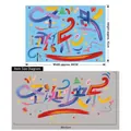 Adesivi per finestre natalizie con scritta Merry Christmas e motivi di scatole regalo - Stile artistico colorato