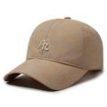 Khaki ademende baseballpet met AR-borduurwerk en SPORT world fashion-patroon - Verstelbaar / Khaki