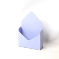 Foldable light purple envelope flower box made of premium paper for floral gift packaging - Solid Blue-Purple / 20x7x29.5CM