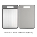 Small size double-sided thawing cutting board with aluminum alloy surface 31.1x21cm - Small / Gray