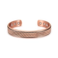 Bracelet torsadé en cuivre avec aimants pour la circulation sanguine et le bien-être - Cuivre