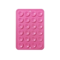 Pink silicone 24-suction cup mobile phone case mat for non-slip portable mounting - Thickened Style (24-Suction Cup) / Pink