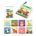 Forest animals cloth book for infant education with lion and elephant illustrations - Forest Animals