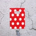 Polka dot red gift bag with white patterns and handle hole for retail packaging - Red White Polka Dot Style (11) / 95 Pieces/Pack