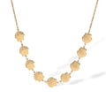 Elegante collana in acciaio inossidabile placcato oro 18K con ciondoli a conchiglia - Collana di Conchiglie (24691) / Oro