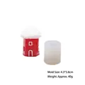 Mini house silicone mold for Christmas scented plaster candles with dimensions 4.3x3.8cm - Style D - Mushroom House