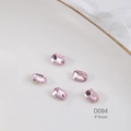 Cristalli di vetro rettangolari rosa per nail art, modello D084 misura 4x6mm - D084 Rettangolo 4X6mm