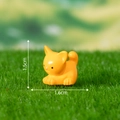 Miniature orange cat resin figurine 1.5cm height sitting on green grass for moss landscapes - No.4 Little Orange Cat