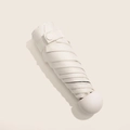 Compact 5-fold off-white capsule sun umbrella with minimalist round handle design - 6-Rib Mini Vinyl Thickened / Light Beige
