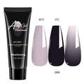 15ml thermal color changing acryl gel for nail extension in grey 8 finish - Thermal Grey-Black (08)