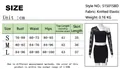Tabella taglie per completo nero in pizzo con top monospalla e gonna coordinata - S / Top E Pantaloni / Nero