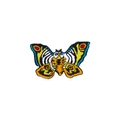 C1892-4 Skull Face Butterfly