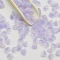Detailed close-up of 7x12mm gradient purple lily of the valley glass beads for DIY jewelry - Lily of the Valley 18# Cool Purple 7x12mm