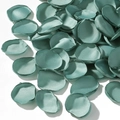 Loose teal blue artificial silk rose petals with satin finish for wedding decoration - Cyan (44)