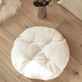 White quilted fabric cushion for cat hammock bed with durable metal S-hook accessory - 40*40cm White Cushion (With Hook)
