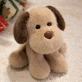 Peluche cucciolo di Golden Retriever marrone chiaro con pelo morbido e orecchie cadenti - 25cm / Cachi