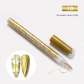 Golden acrylic paint marker for nail art DIY designs with fine tip line display - #10 Gold
