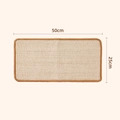 Tappetino tiragraffi in sisal verticale 50x25cm per proteggere pareti e divani - Tappetino di Ricambio in Sisal Standard / 25x50cm