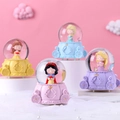 Princess crystal ball set in horse-drawn carriage resin base with colorful snow globe detail - Princess Carriage / 45# Light Model