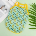 Breathable mint green mesh pet vest with yellow banana print for small dogs and cats - XS / Mint Banana Yellow Edge