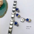 Detail view of astronaut charm with dimensions 8x12.5mm for modular link bracelets - Model 125-Astronaut