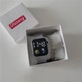 Unicorn square LED sports watch with gray strap and silver bracelet in gift box - Gray